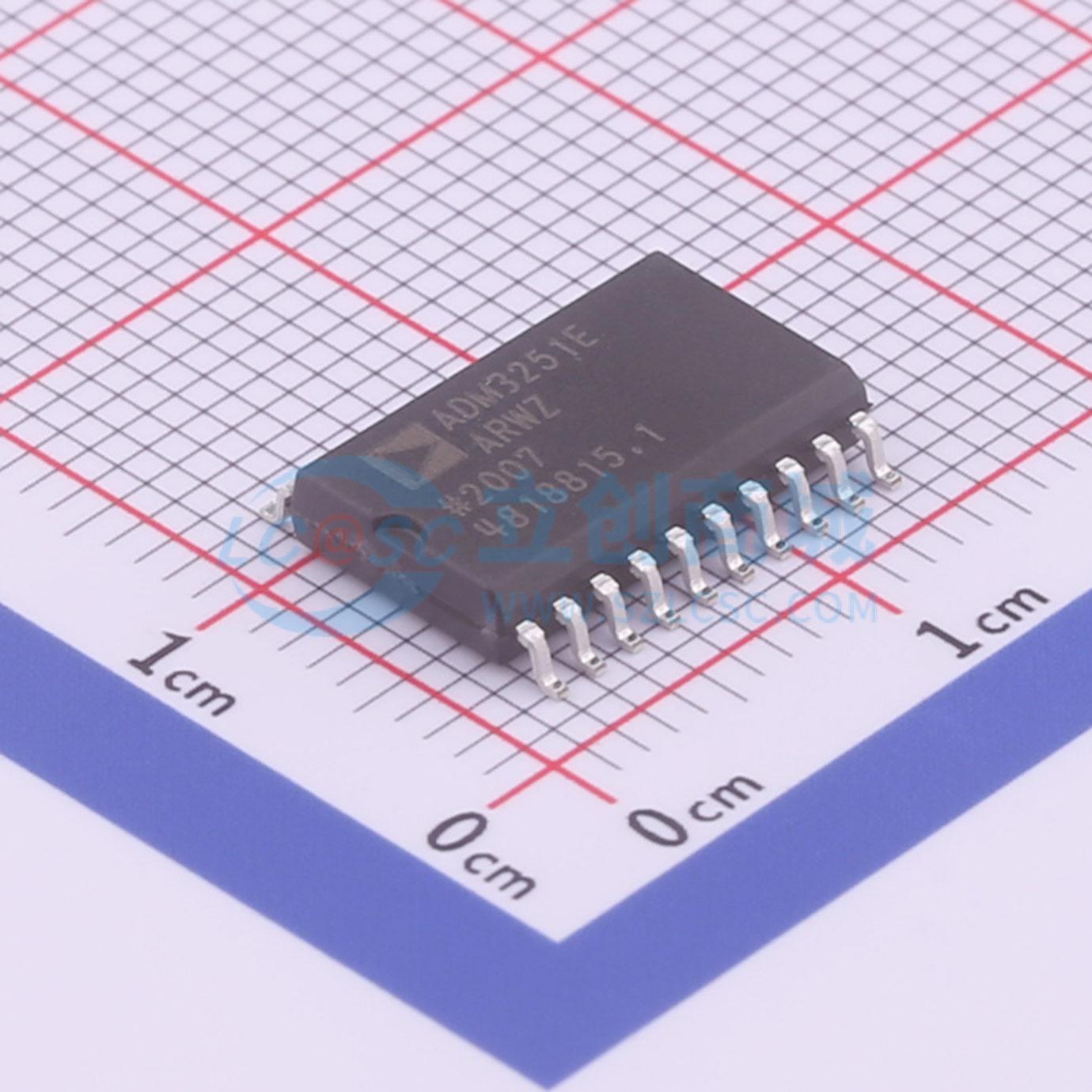 IC Thu Phát RS232 Cách Ly Tích Hợp Nguồn ADM3251EARWZ-REEL ADI SOIC-20-300mil 2500Vrms - Techcore Việt Nam