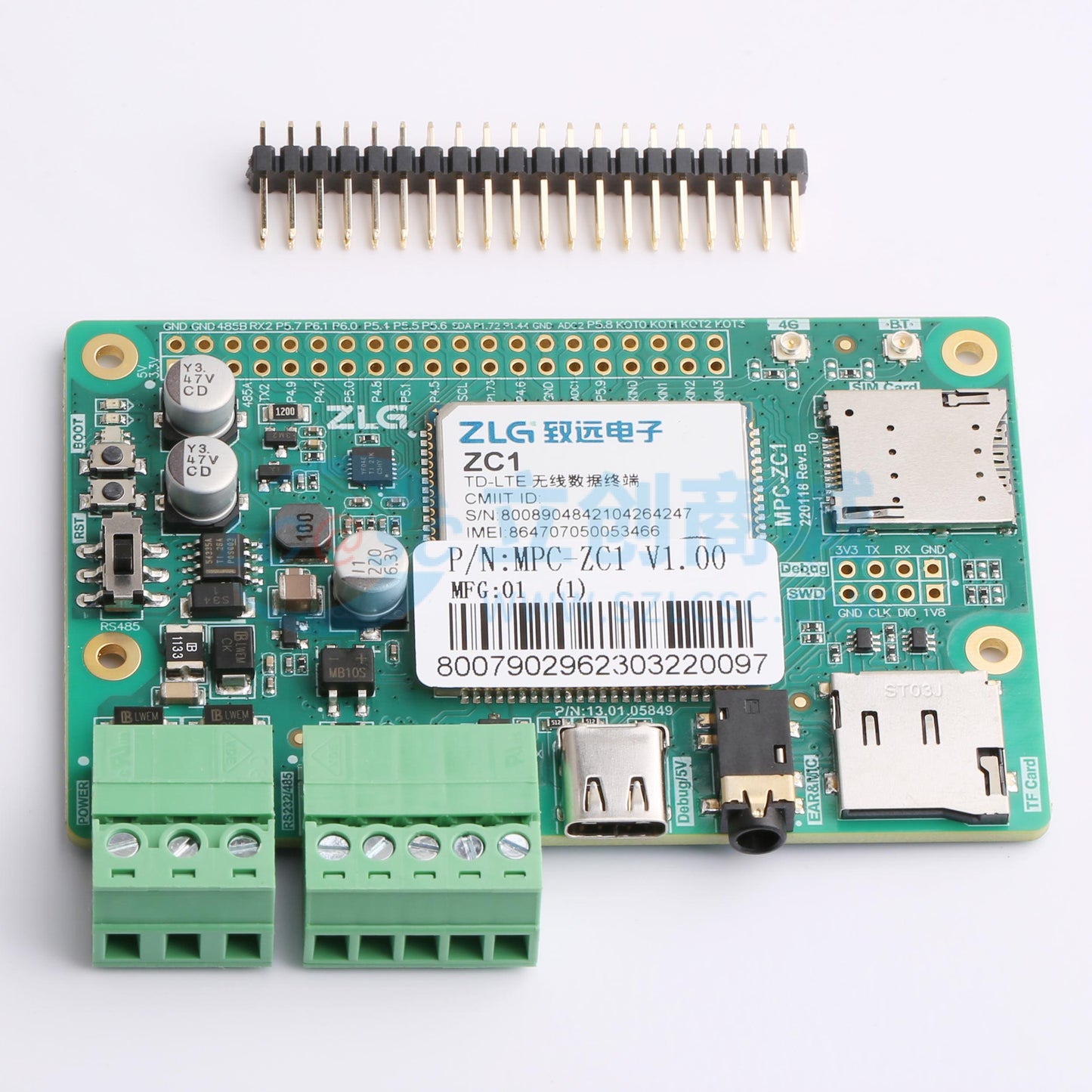 Bo mạch phát triển MPC-ZC1 ZLG - Techcore Việt Nam