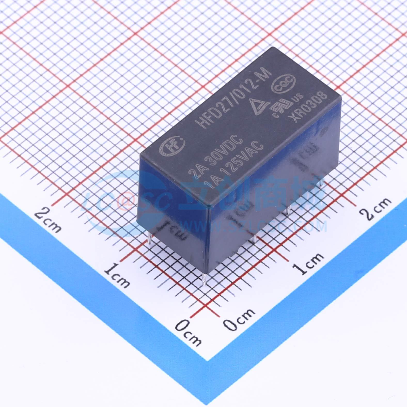 Rơ-le tín hiệu HFD27/012-M HF 12V DIP,20.2x10.2mm - Techcore Việt Nam
