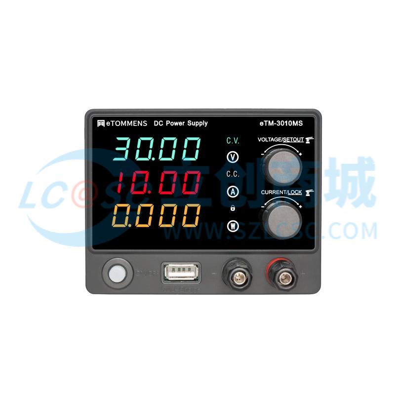 Nguồn DC eTM-3010MS eTOMMENS 5A 30V 10A Phù hợp đo kiểm trong phòng lab - Techcore Việt Nam