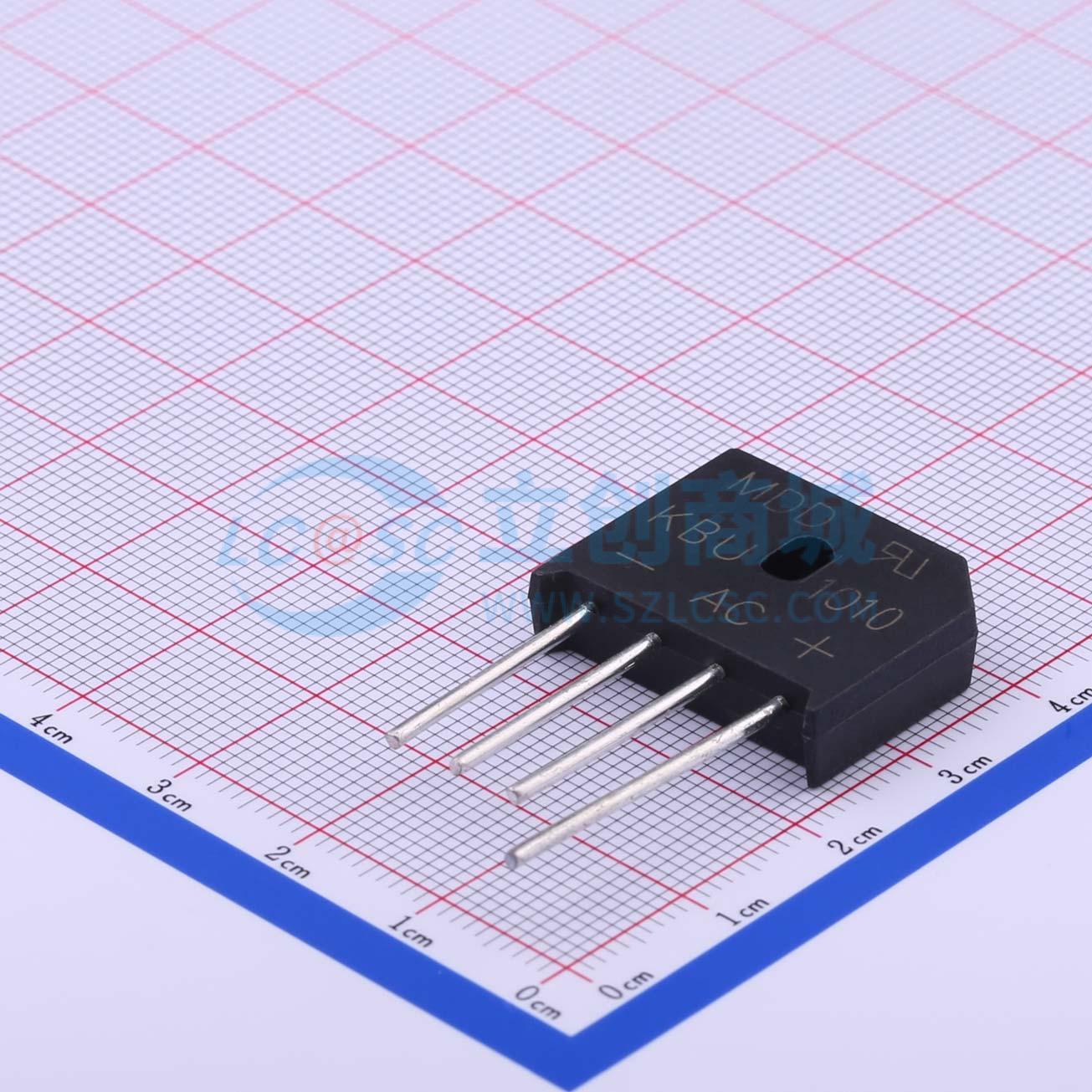 Cầu chỉnh lưu KBU1010 MDD 1V@6A - Techcore Việt Nam