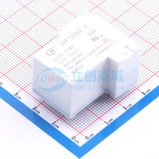 Rơ-le điện tử HF105F-1/012D-1HSF HF 12V THT,27.1x32.3mm - Techcore Việt Nam