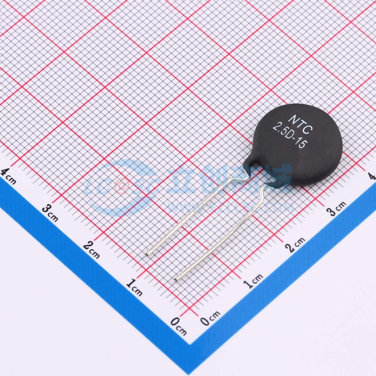 Điện trở nhiệt NTC 2.5D-15 SURGING Xuyên lỗ, P=7.5mm 2.5Ω - Techcore Việt Nam