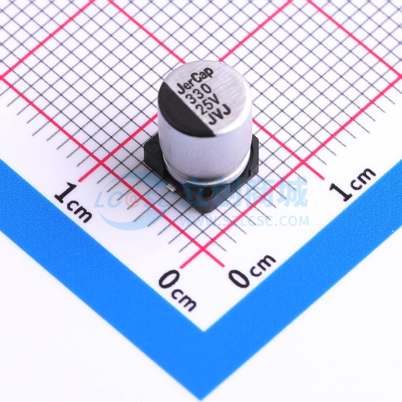 Linh kiện điện tử JVJ25V330M6x8 JIERR SMD,D6.3xL7.7mm - Techcore Việt Nam