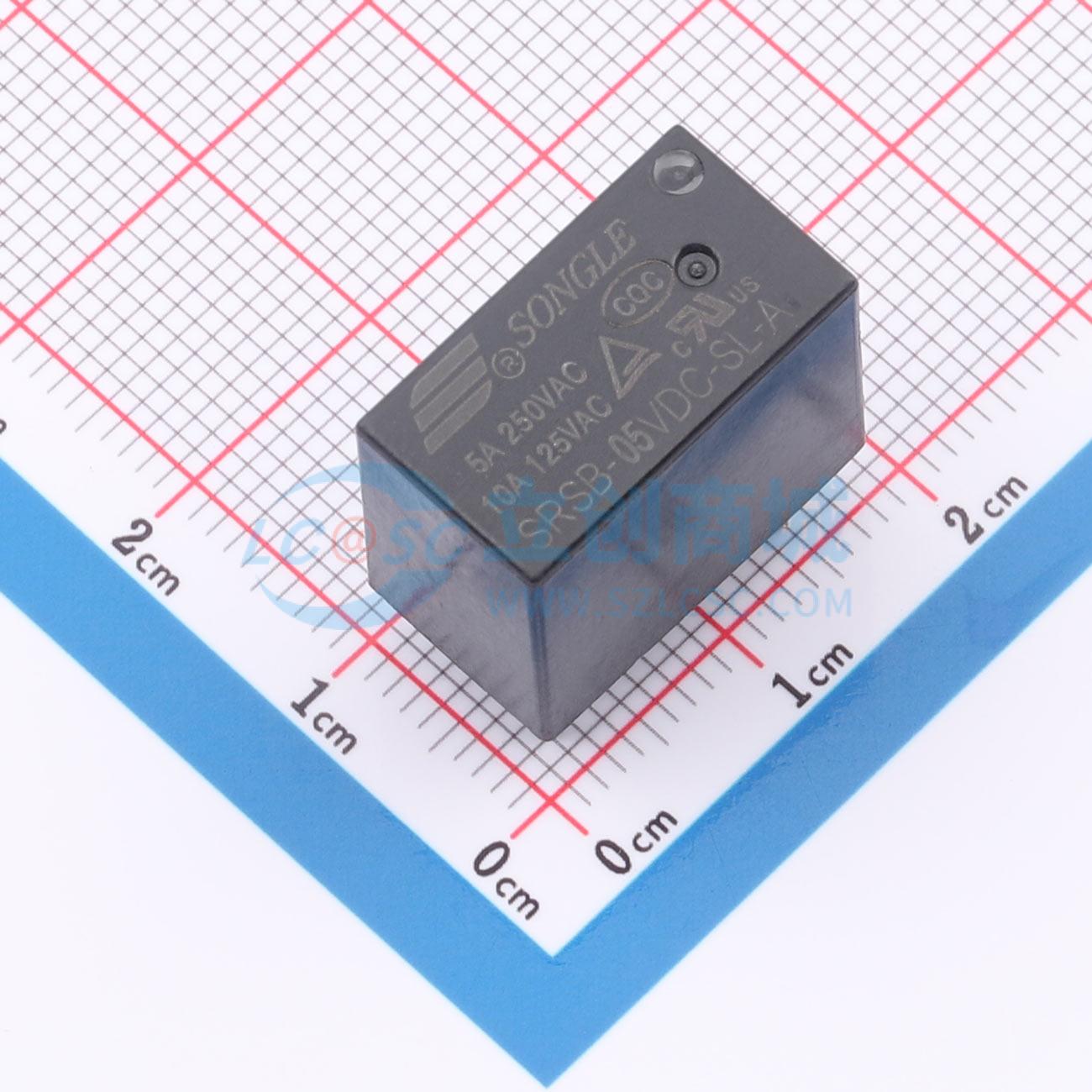 Rơ-le SRSB-05VDC-SL-A SONGLE 5V THT,18.4x10.4mm - Techcore Việt Nam