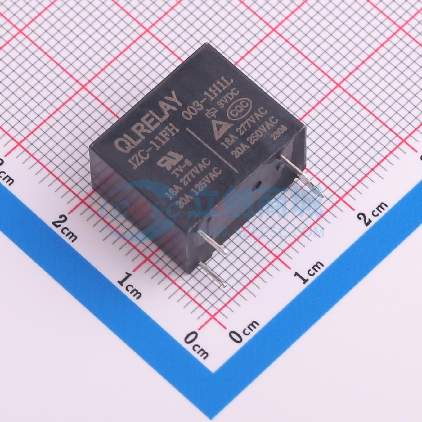 Rơ-le điện tử JZC-11FH 003-1H1L QLRELAY 3V THT,18.4x10.2mm - Techcore Việt Nam