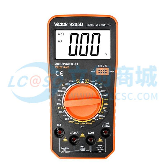 Đồng hồ vạn năng VC9205D VICTOR NCV Kiểm tra diode - Techcore Việt Nam