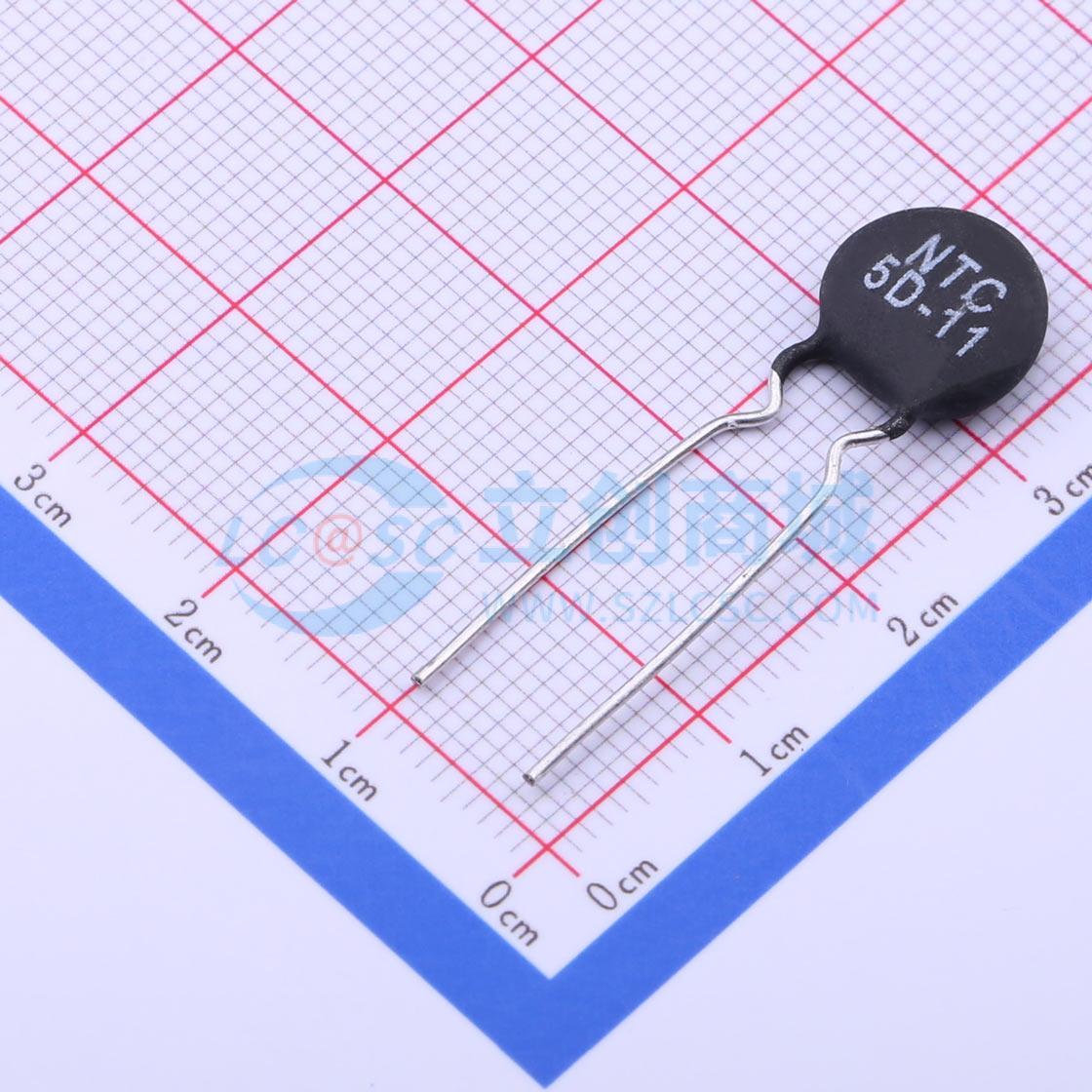 Điện trở nhiệt NTC 5D-11 HEL Xuyên lỗ, P=7.5mm 5Ω 2.3W - Techcore Việt Nam