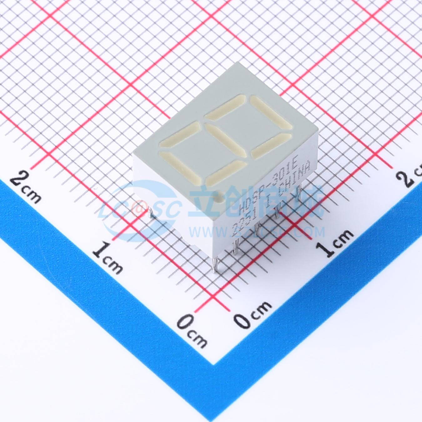LED 7 đoạn HDSP-301E Broadcom DIP,12.8x9.7mm Anode chung - Techcore Việt Nam