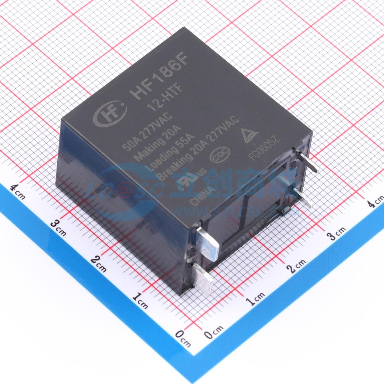Rơ-le điện tử HF186F/12-HTF HF 12V THT - Techcore Việt Nam