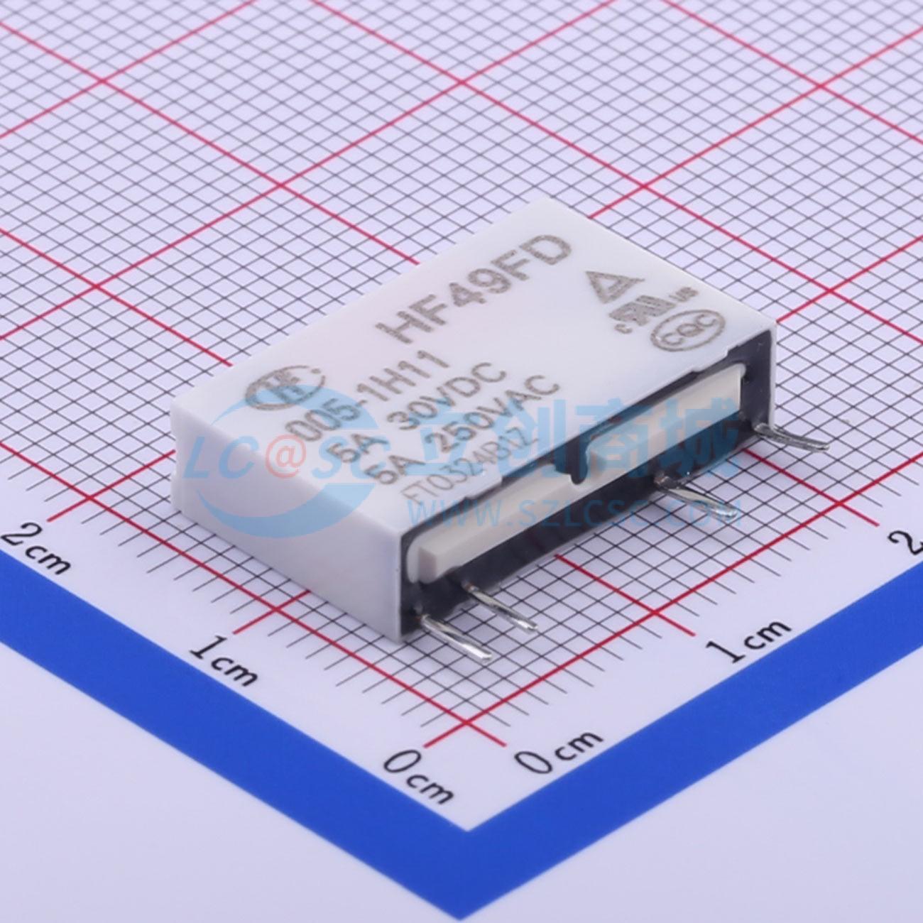 Rơ-le HF49FD/005-1H11 HF SIP,20x5mm - Techcore Việt Nam