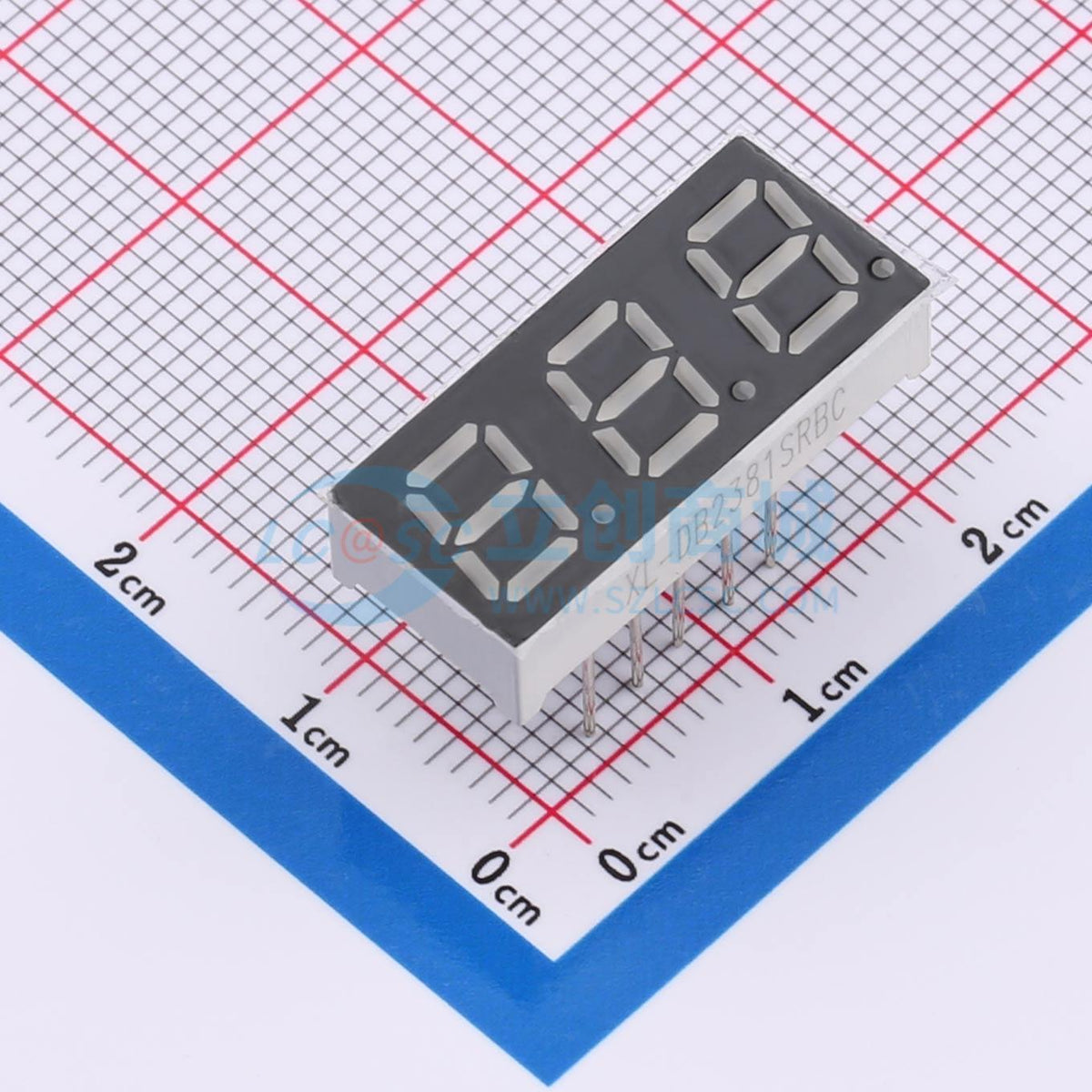 LED 7 đoạn XL-DB2381SRBC XINGLIGHT DIP,22.5x10mm Anode chung - Techcore Việt Nam