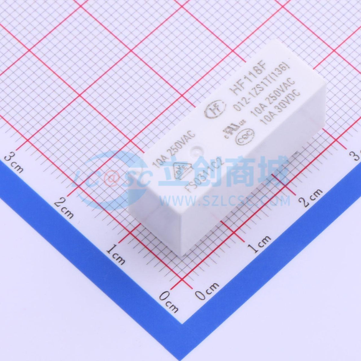 Rơ-le điện tử HF118F/012-1ZS1T(136) HF 12V THT,28.5x10.1mm - Techcore Việt Nam