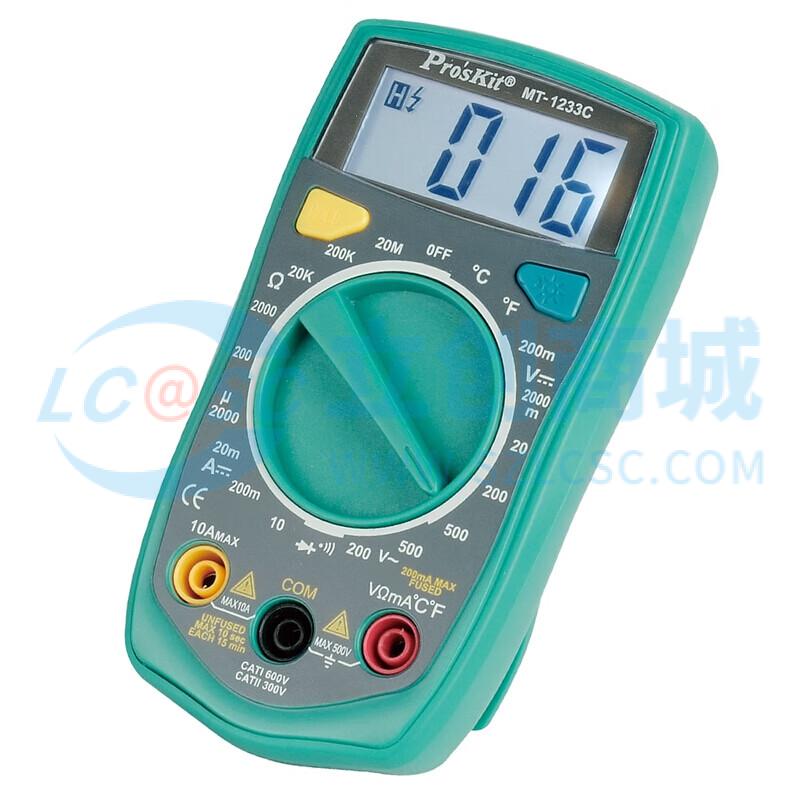 Đồng hồ vạn năng MT-1233C-C Pro'sKit Kiểm tra diode - Techcore Việt Nam
