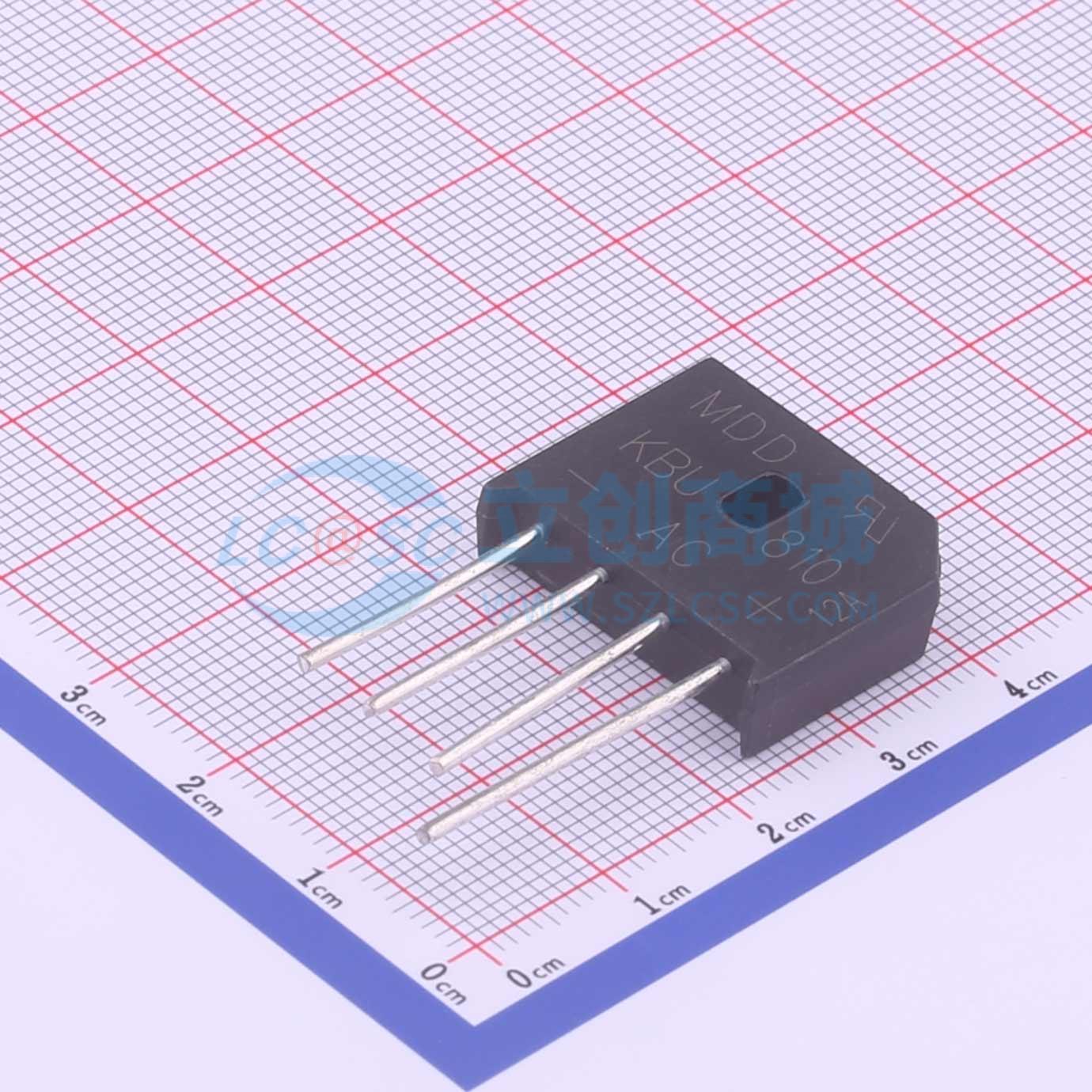 Cầu chỉnh lưu KBU810 MDD 1.1V@8A - Techcore Việt Nam