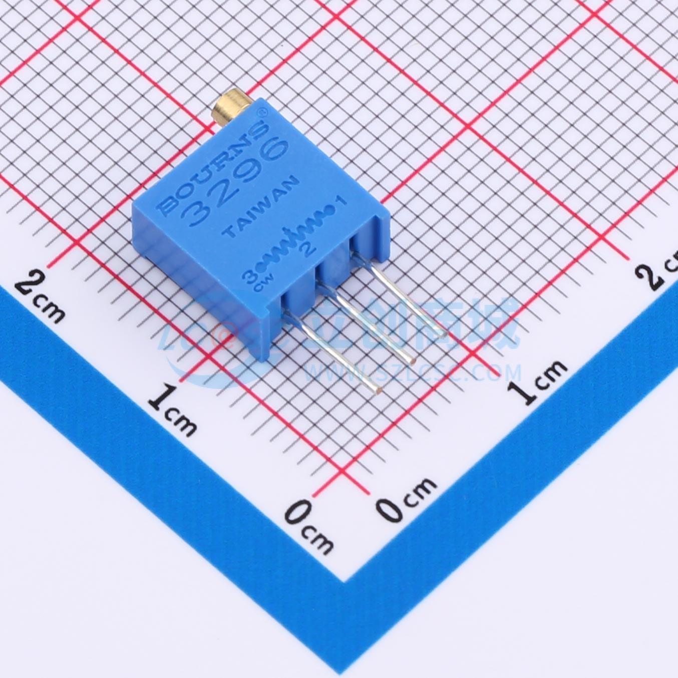 Biến Trở 3296W-1-203LF BOURNS SIP-3P 9.5×4.8mm 20kΩ ±10% 500mW - Techcore Việt Nam