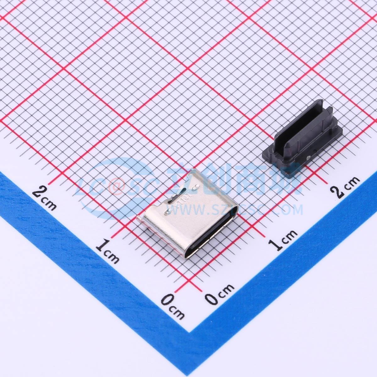 Linh kiện điện tử TYPE-C 6P LTH6.5 SMD - Techcore Việt Nam