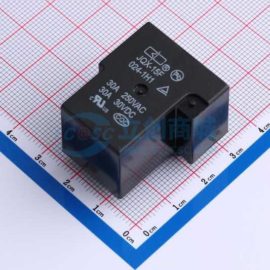 Rơ-le điện tử JQX-15F/024-1H1(30A) BC 24V THT,32.6x27.7mm - Techcore Việt Nam