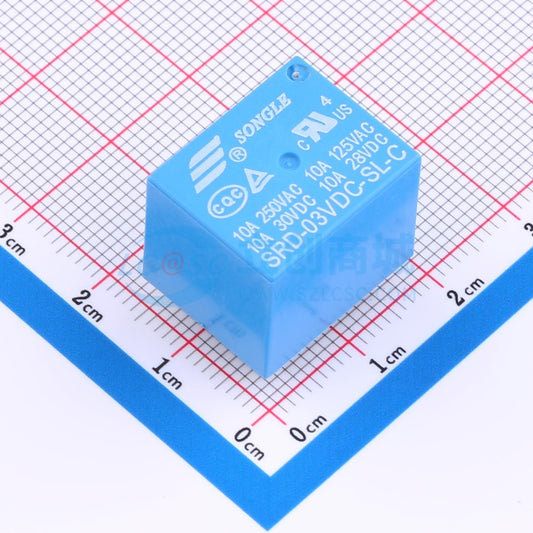 Rơ-le điện tử SRD-DC3V-SL-C SONGLE 3V THT,19.2x15.6mm - Techcore Việt Nam