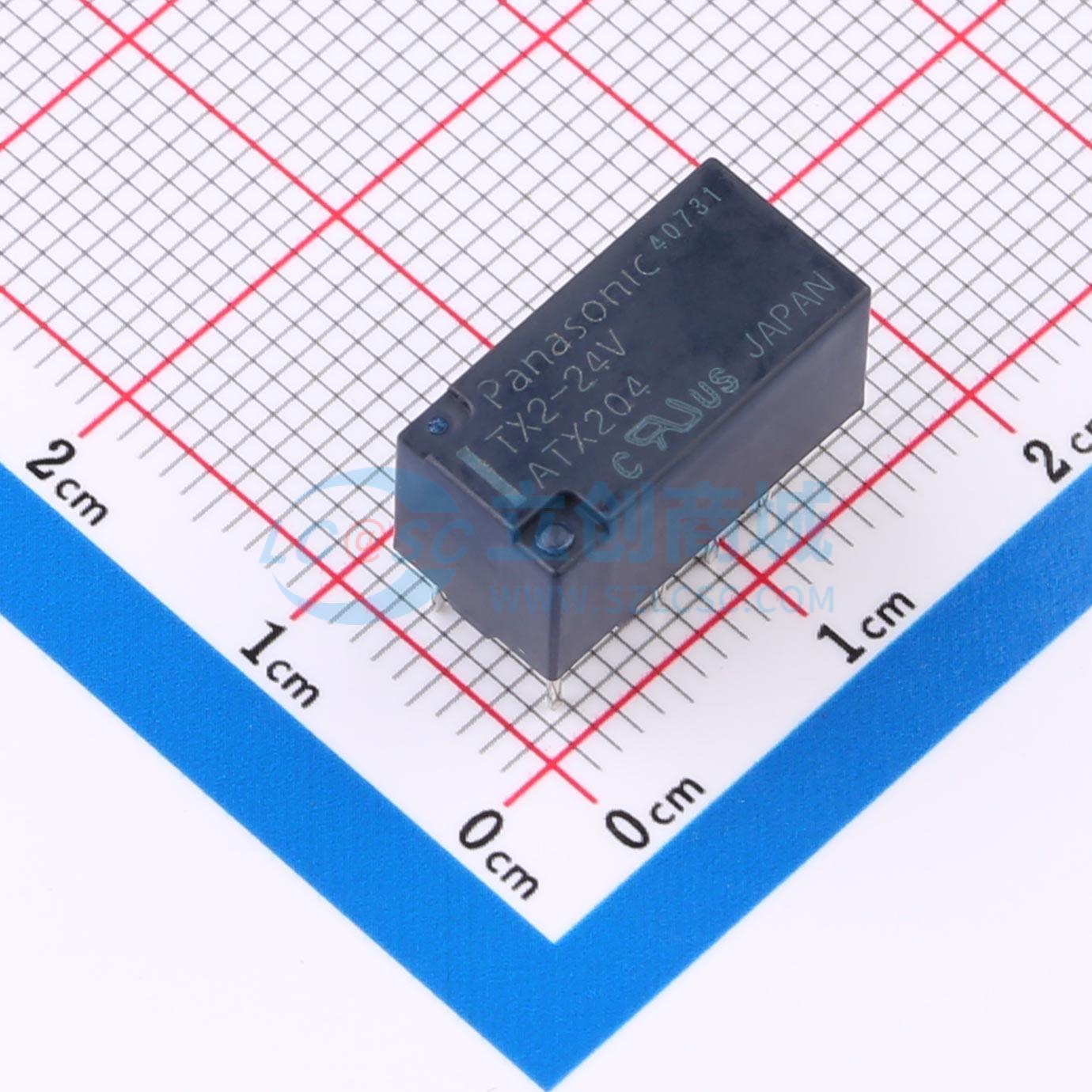 Rơ-le tín hiệu TX2-24V PANASONIC DIP,15x7.4mm - Techcore Việt Nam