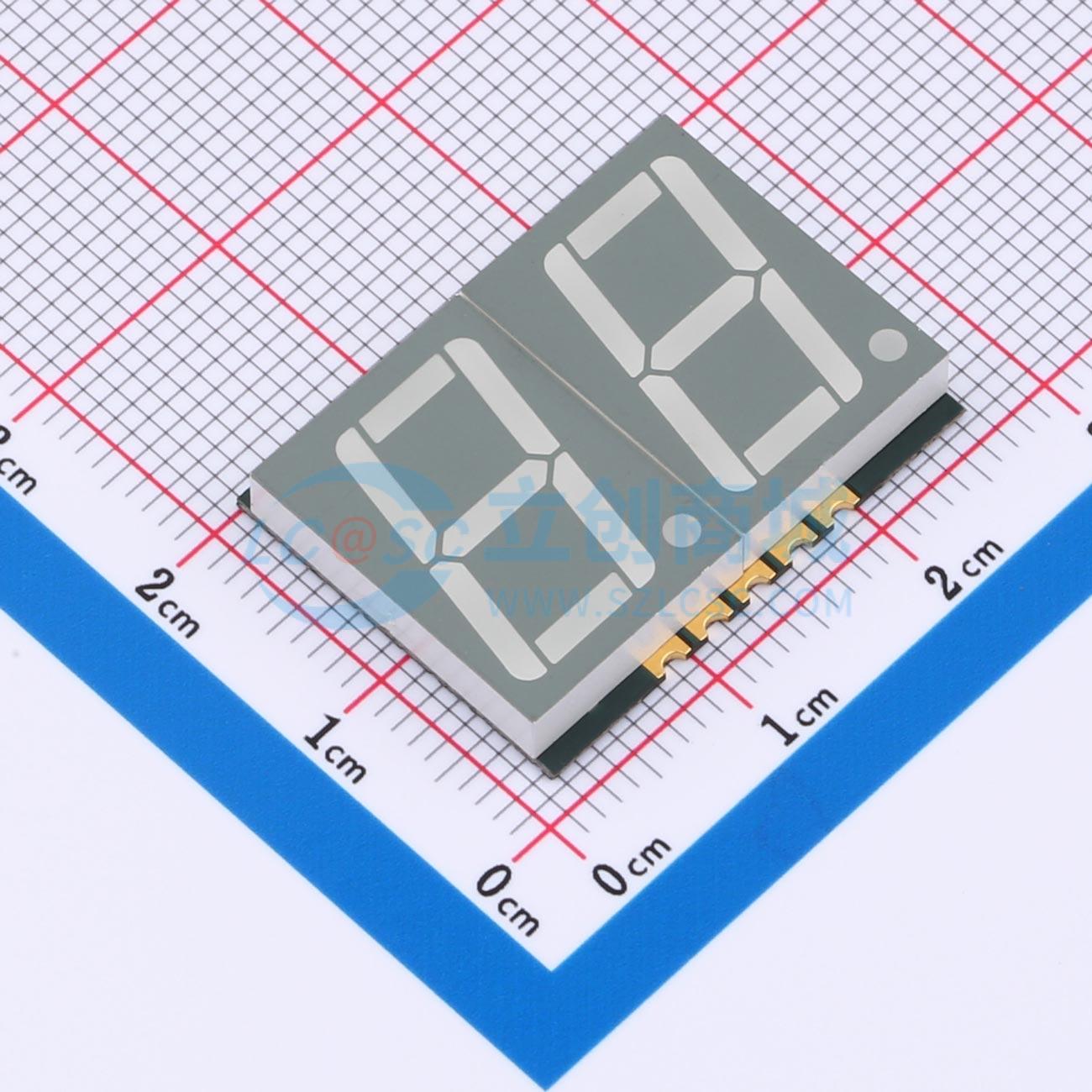 LED 7 đoạn GS5625CW-G Guangcai Display SMD,25x19mm Cathode chung - Techcore Việt Nam