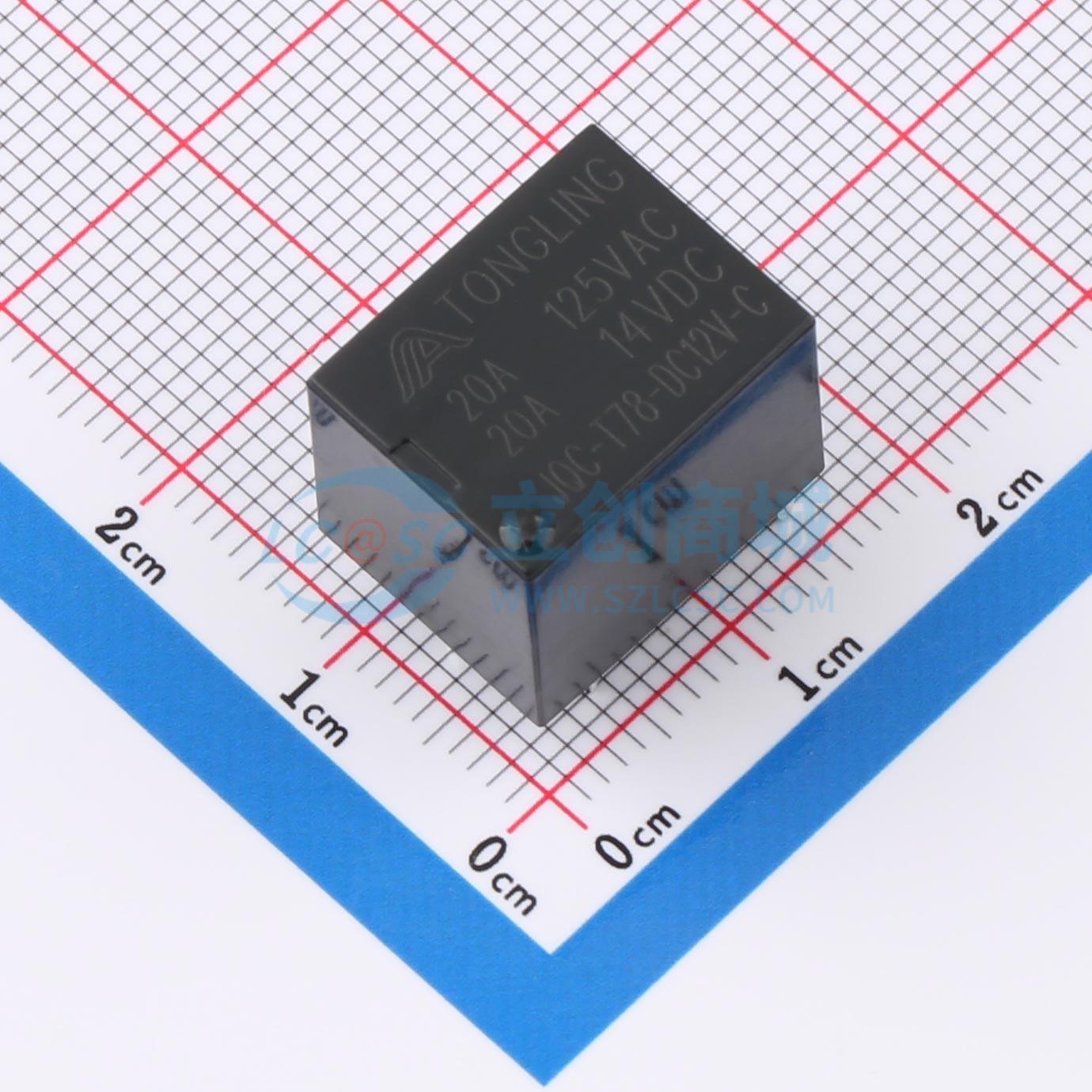 Rơ-le công suất JQC-T78-DC12V-C TLrelay 12V THT,15.6x12.2mm - Techcore Việt Nam