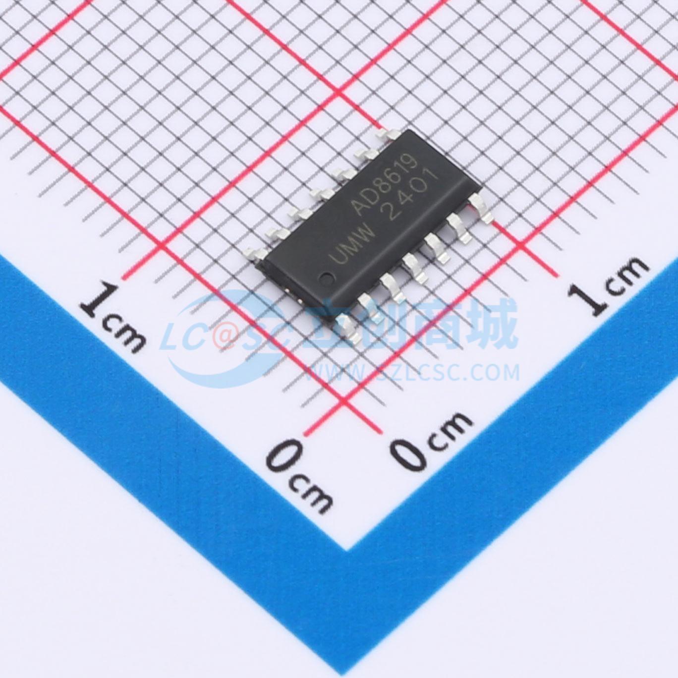 IC Khuếch Đại Thuật Toán AD8619ARZ(UMW) SOP-14 4 kênh Rail-to-Rail 1.8–5 V 400 kHz - Techcore Việt Nam