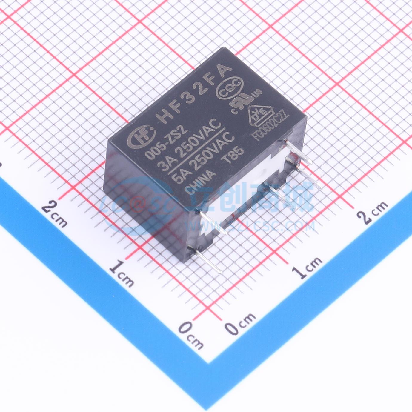 Rơ-le công suất HF32FA/005-ZS2 HF THT - Techcore Việt Nam