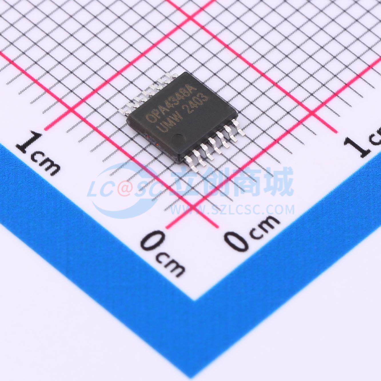 IC Khuếch Đại Thuật Toán OPA4348AIPWR(UMW) TSSOP-14 4 kênh Rail-to-Rail 2.1–5.5 V 1 MHz - Techcore Việt Nam