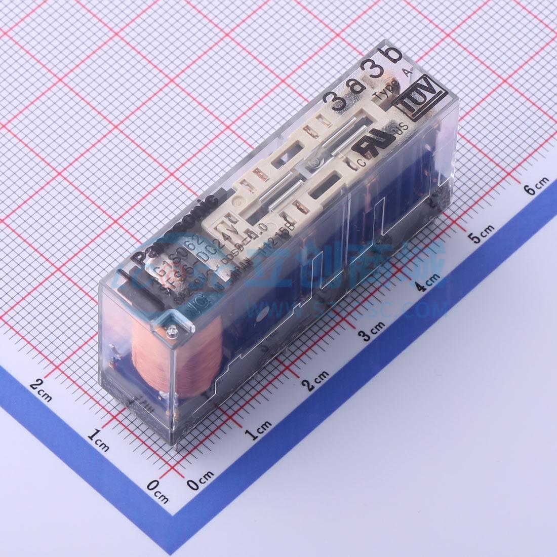 Rơ-le công suất SFS6-DC24V PANASONIC 24V THT,53.3x25mm - Techcore Việt Nam