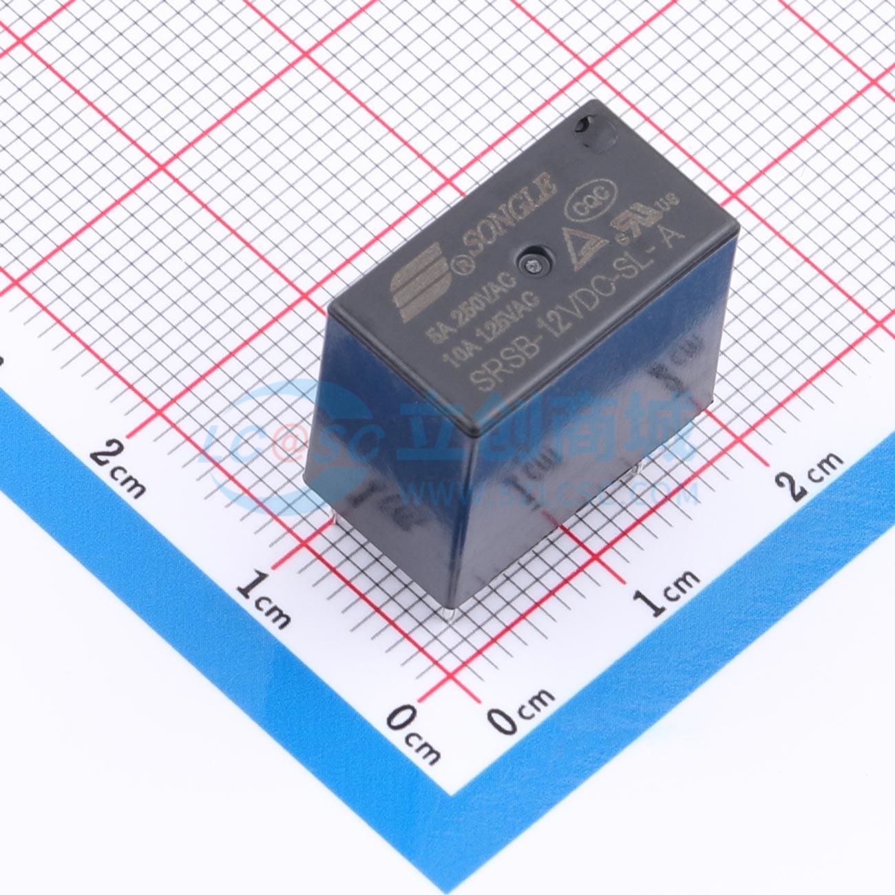 Rơ-le công suất SRSB-12VDC-SL-A SONGLE 12V THT,18.4x10.4mm - Techcore Việt Nam