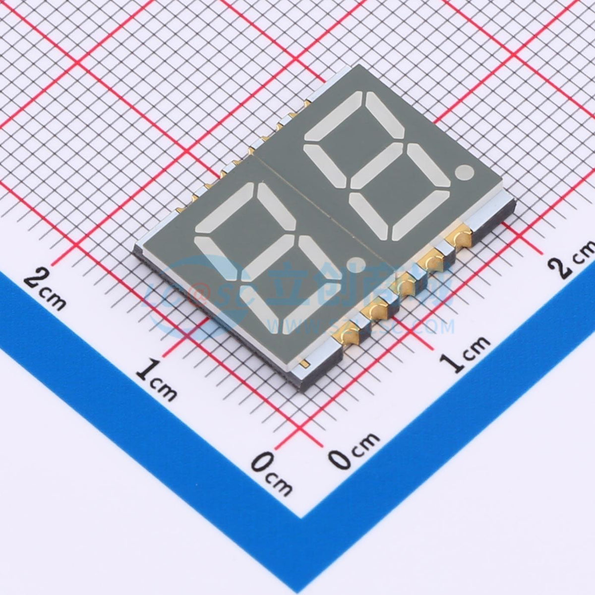 LED 7 đoạn GS3921AR-G Guangcai Display SMD,19.6x15mm Anode chung - Techcore Việt Nam