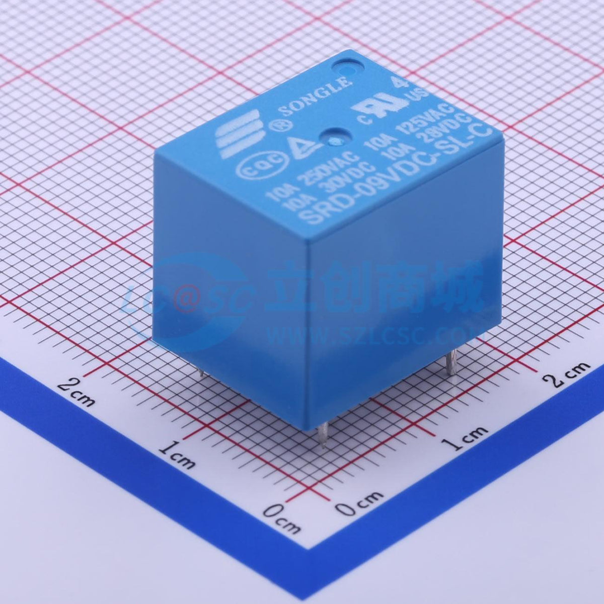 Rơ-le công suất SRD-09VDC-SL-C SONGLE 9V THT,19.2x15.6mm - Techcore Việt Nam