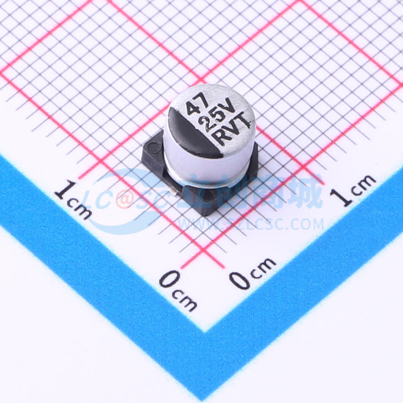 Linh kiện điện tử RVT47UF25V67RV0013 KNSCHA SMD,D6.3xL5.4mm - Techcore Việt Nam