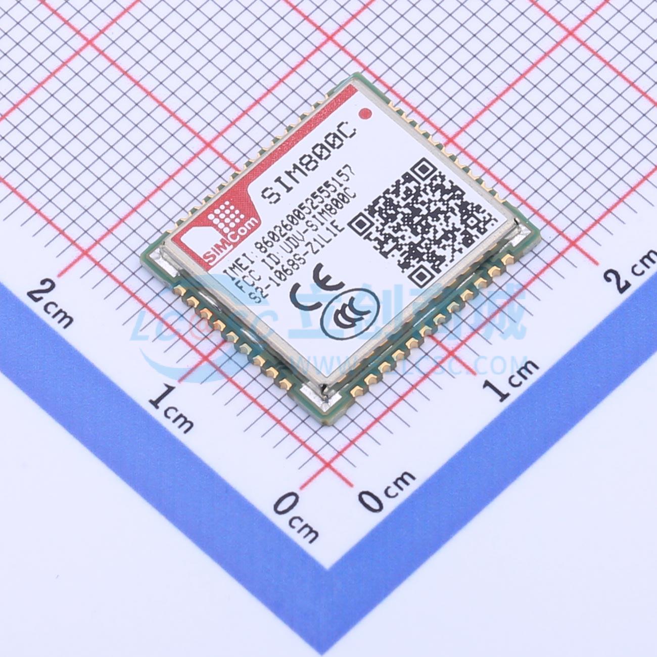 Module Di Động 2G/3G/4G/5G SIM800C SIMCOM SMD 17.6x15.7mm 3.4V~4.4V - Techcore Việt Nam