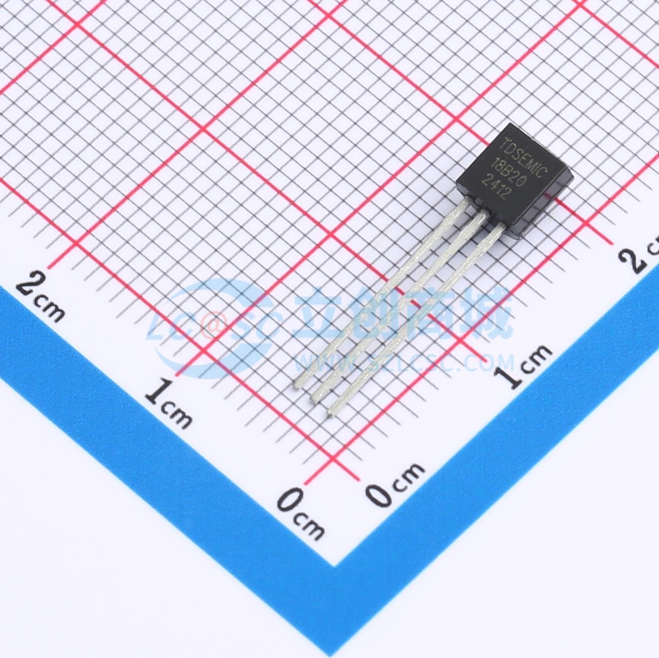 Cảm biến nhiệt độ DS18B20-TD TDSEMIC TO-92 -55°C~+125°C 2.7V~5.5V - Techcore Việt Nam