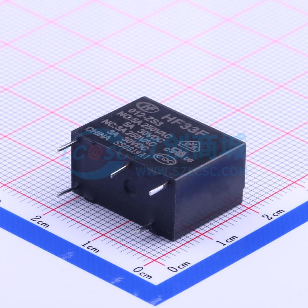 Rơ-le công suất HF33F/012-ZS3 HF 12V THT,20.5x10.2mm - Techcore Việt Nam