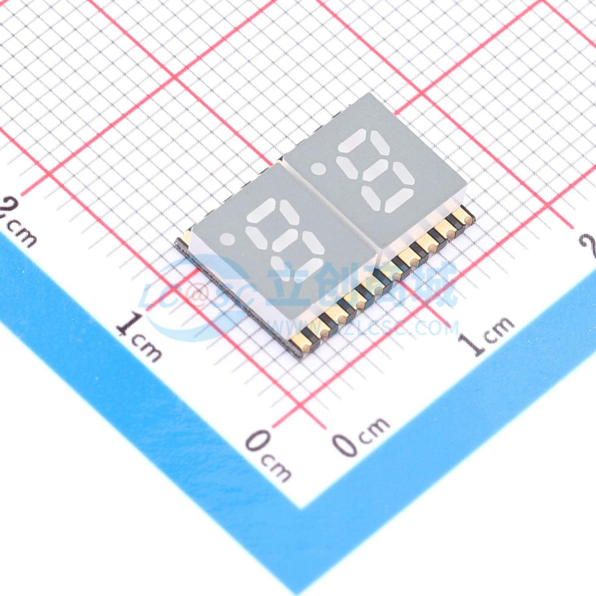 LED 7 đoạn GS2020AW-G-DZ Guangcai Display SMD,14.1x10mm - Techcore Việt Nam