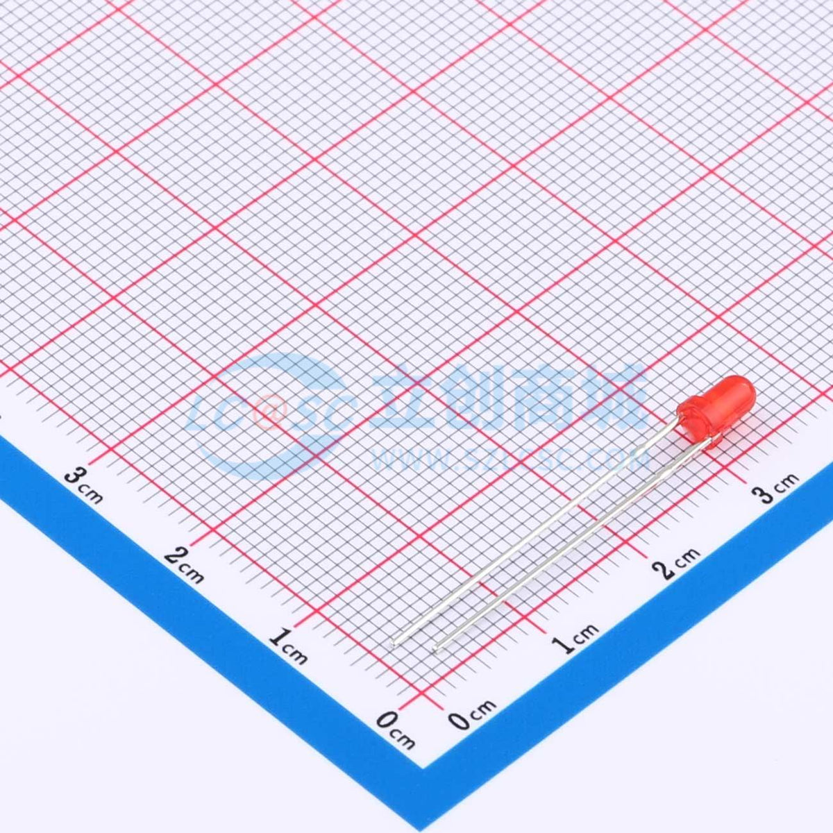 LED NFD3401URD Xuyên lỗ,D=3mm Đỏ - Techcore Việt Nam