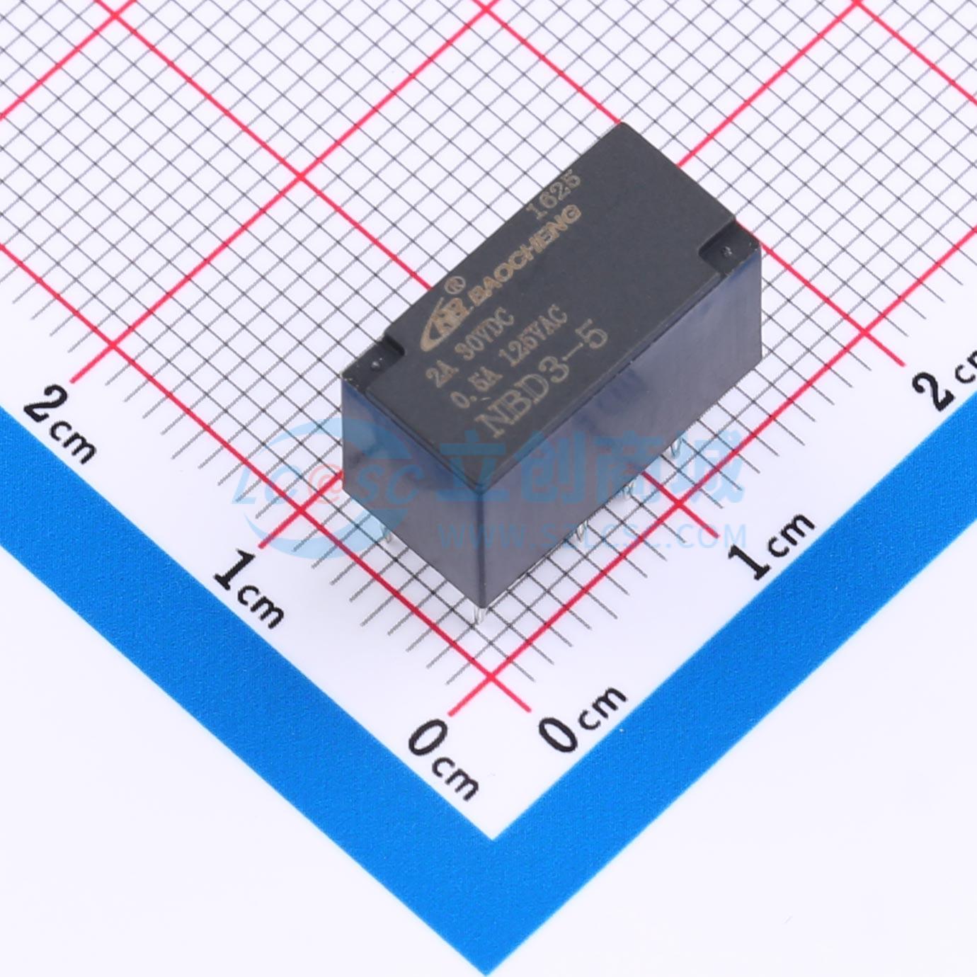 Rơ-le điện tử NBD3-5 (0.14W) 0.5A NBC 5V THT - Techcore Việt Nam