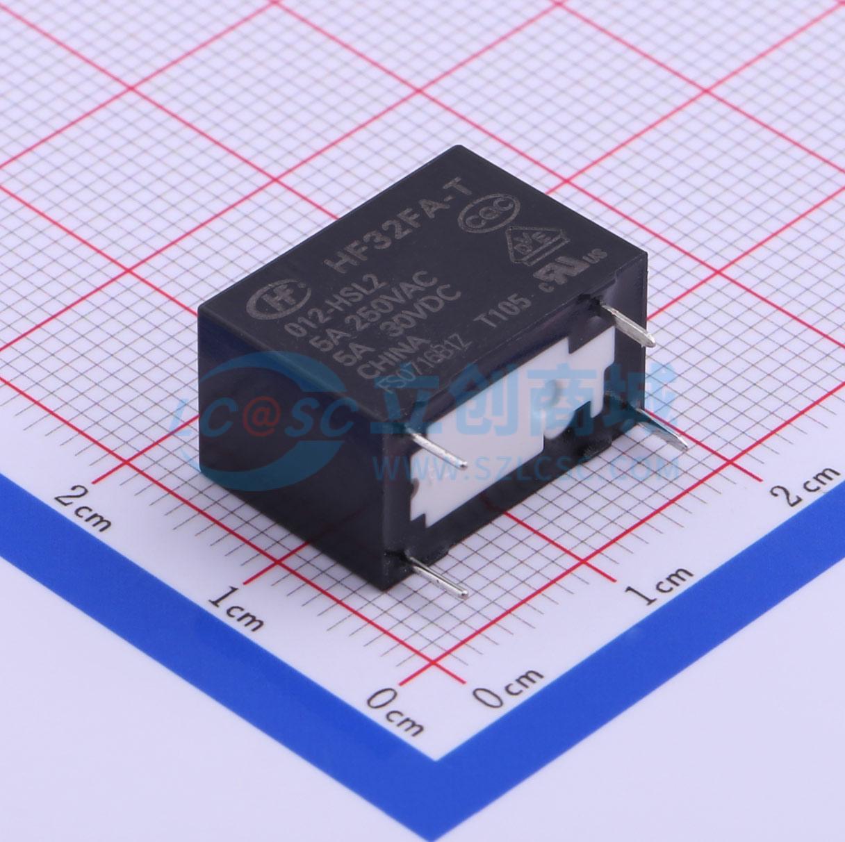 Rơ-le điện tử HF32FA-T/012-HSL2 HF 12V THT,17.6x10.1mm - Techcore Việt Nam