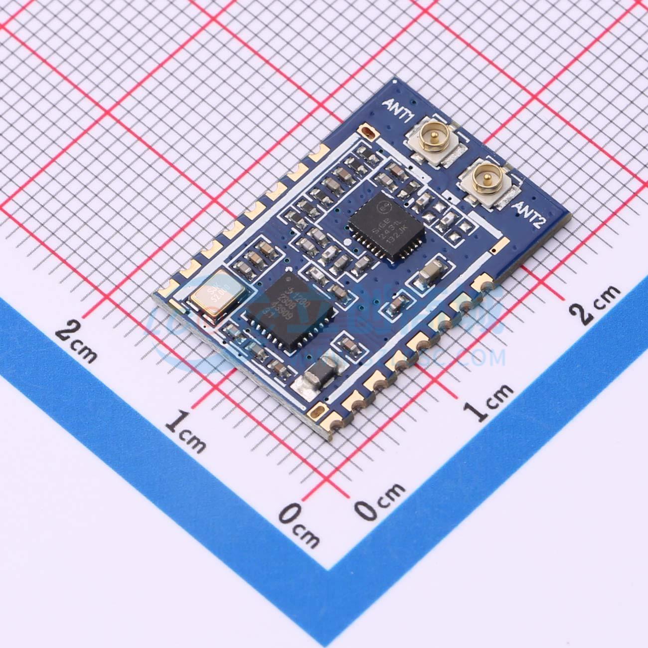 Module LoRa SX1280PATR2.4 Silicontra SMD 23x15.8mm 2.4GHz - Techcore Việt Nam