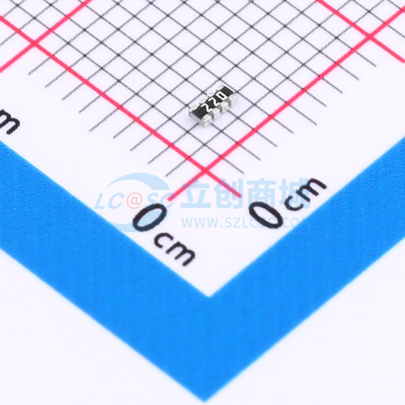 Mạng Điện Trở YC124-JR-0722RL YAGEO 0402x4 22Ω ±5% 62.5mW - Techcore Việt Nam