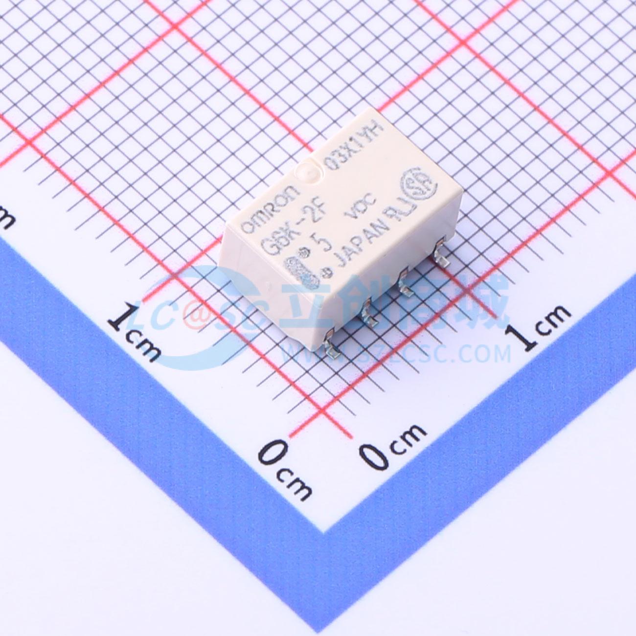 Rơ-le tín hiệu G6K-2F-TR DC5 OMRON 5V SMD,10x6.5mm - Techcore Việt Nam
