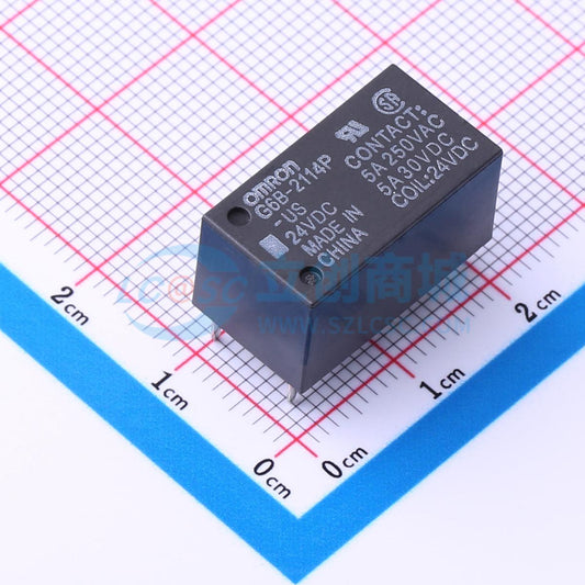 Rơ-le công suất G6B-2114P-US DC24 OMRON 24V DIP,19.9x10.9mm - Techcore Việt Nam