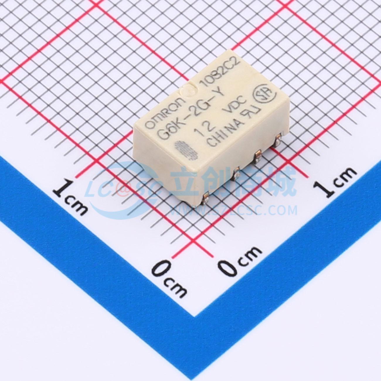 Rơ-le điện tử G6K-2G-Y-TR DC12 OMRON 12V SMD,10x6.5mm - Techcore Việt Nam