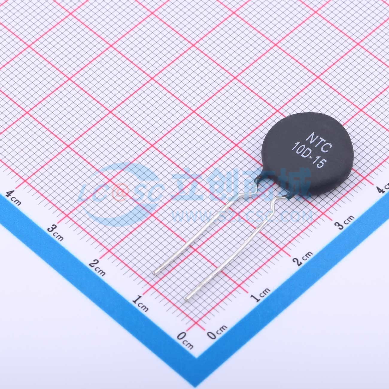 Điện trở nhiệt NTC 10D-15 SURGING Xuyên lỗ, P=7.5mm 10Ω - Techcore Việt Nam