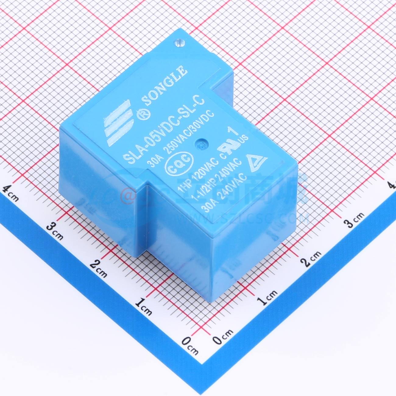 Rơ-le SLA-5VDC-SL-C SONGLE 5V THT,32x27.6mm - Techcore Việt Nam