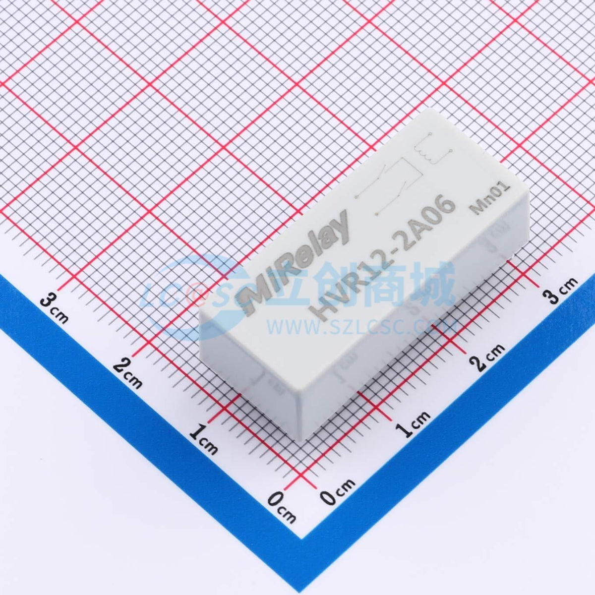 Rơ-le reed HVR12-2A06 MiRelay 12V DIP,30.9x13.4mm - Techcore Việt Nam