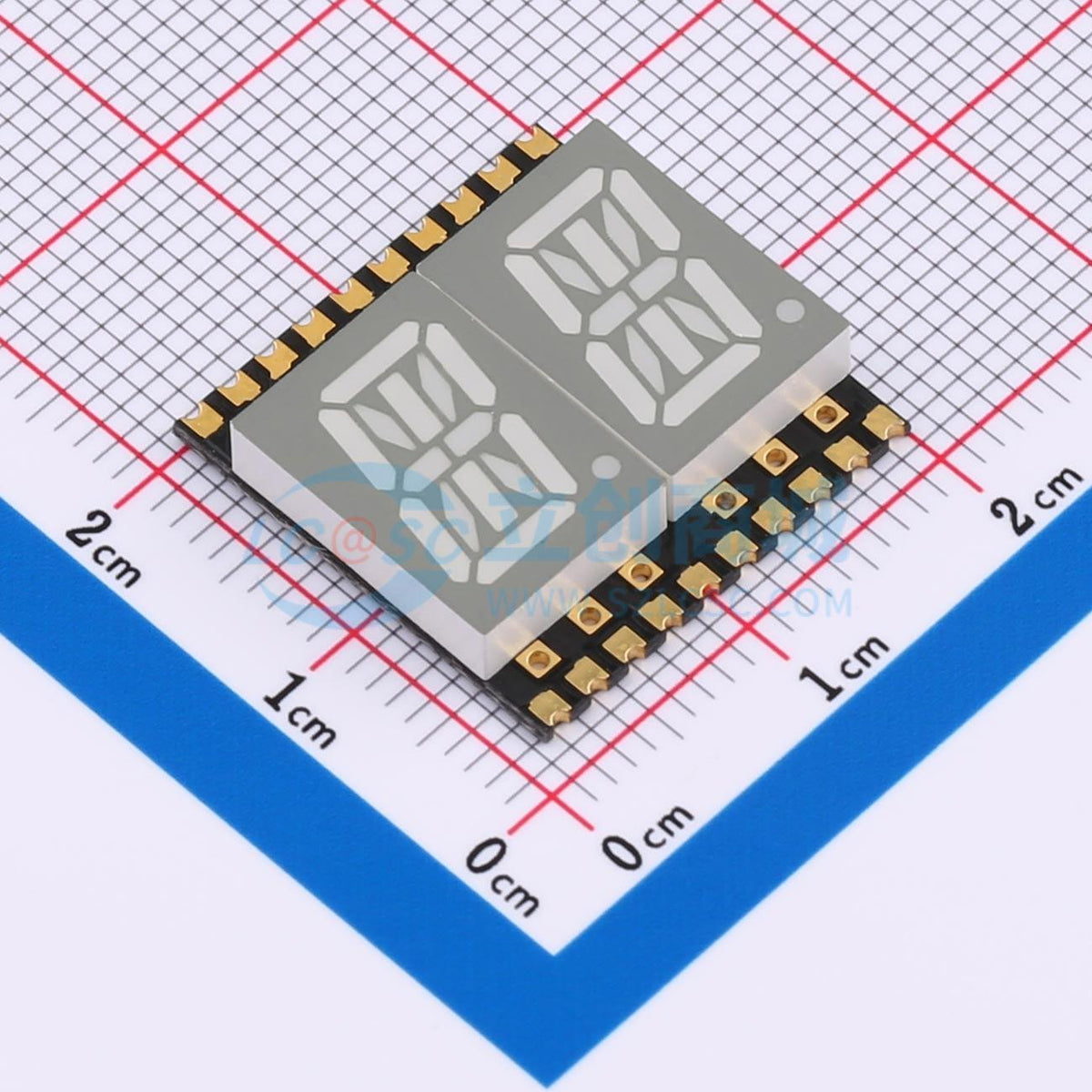 LED 7 đoạn GS4021CR-G Guangcai Display SMD,19x18.8mm Cathode chung - Techcore Việt Nam